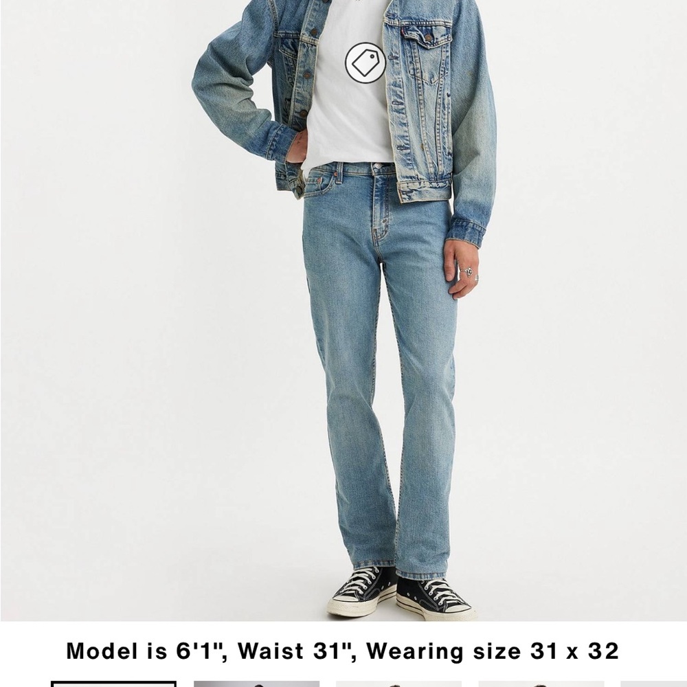 NWT Men's Levis 511 Slim Jeans 29x32 light wash